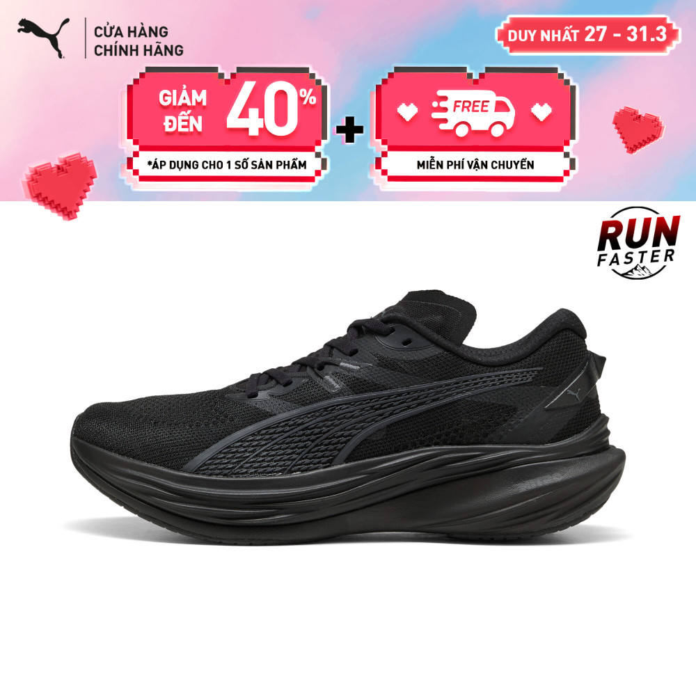 Giày Chạy Bộ PUMA Nam Deviate NITRO 3 WIDE Black Màu Đen