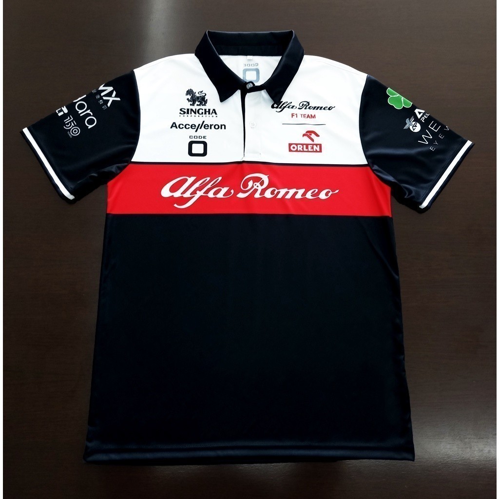 Polo 2025 Formula 1 Đội Alfa Romeo Alpha Áo Size S-5xl