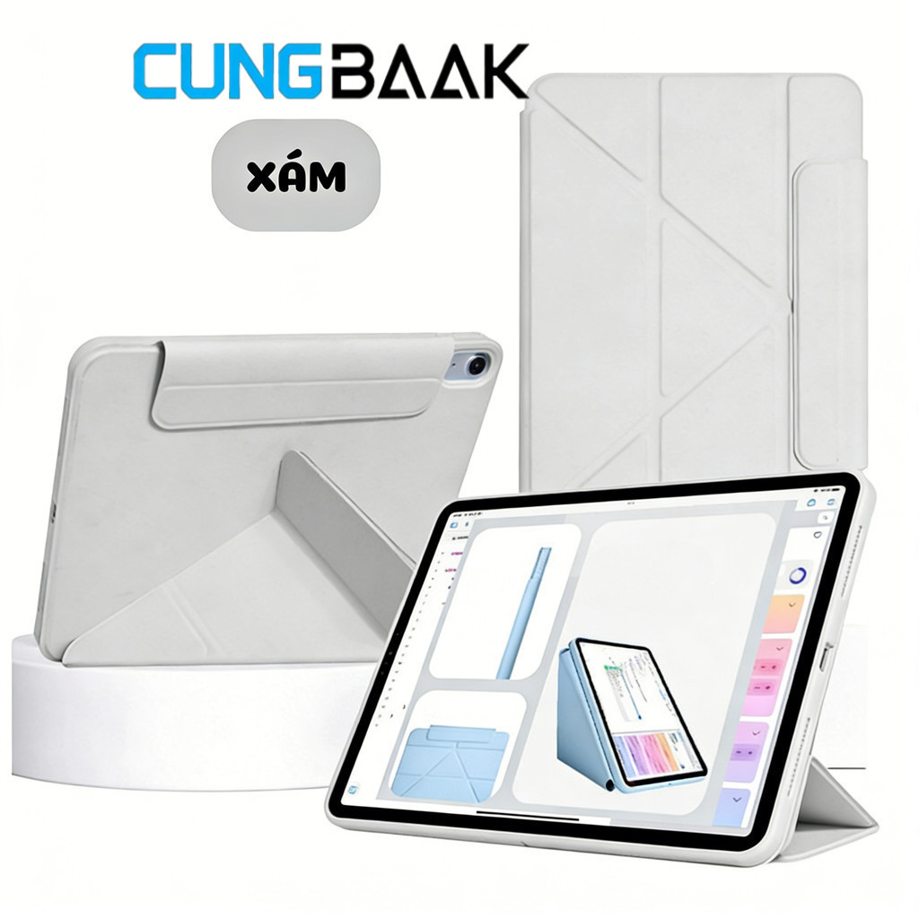 CUNGBAAK Ốp Lưng Cho iPad Air M1 3+Y Chống Rơi iPad 9 7 10 2 Air M1 M2 M3 M4 Mini 6 7 Pro M1 M2 M3 M