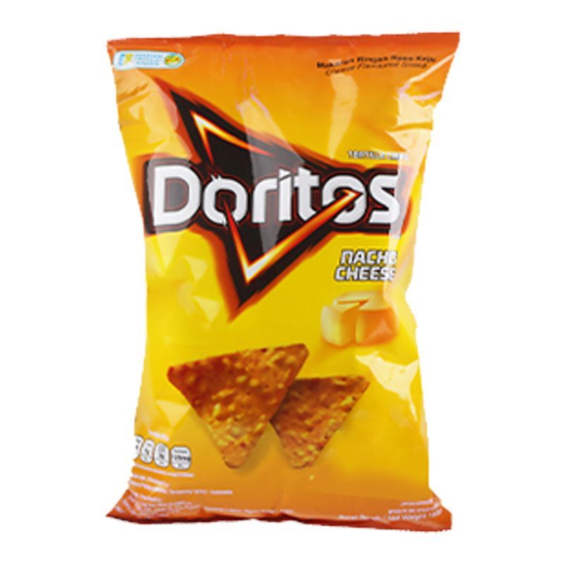 Indonesia Nhập Khẩu Doritos Khoai Tây Chiên Gói Lớn Chip Ngô Phô Mai Siêu Dày Vị Thịt Nướng Nước Sốt