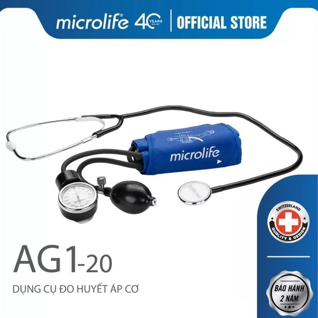 Máy Và Bộ Dụng Cụ Đo Huyết Áp Cơ MICROLIFE AG1-20 Chất Lượng Cao Chính Hãng - Dr Ho's