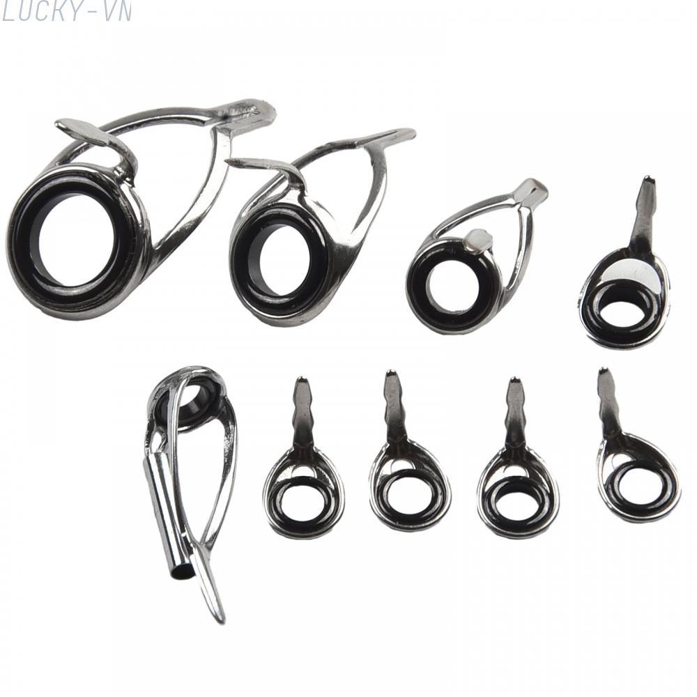 Optimize Your Fishing Gear with this Efficient 9pcs Guide Rings Replacement Kit