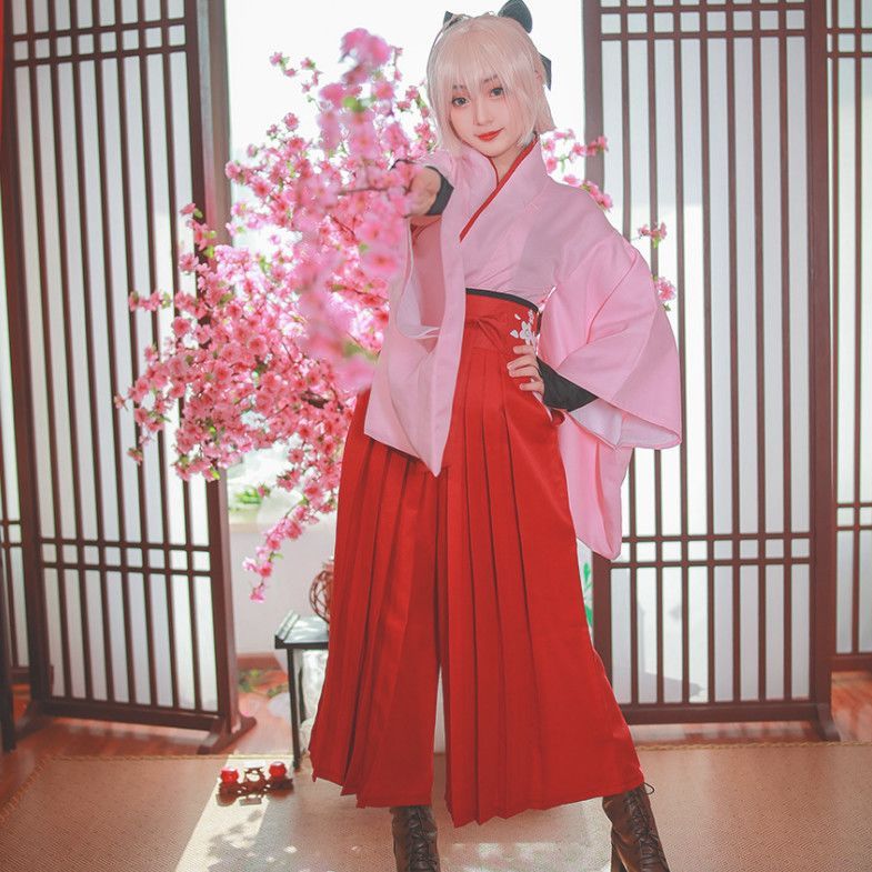 saber cosplay fate grand order cosplay saber Kimono Suit cosplay Fate Koha Ace cosplay