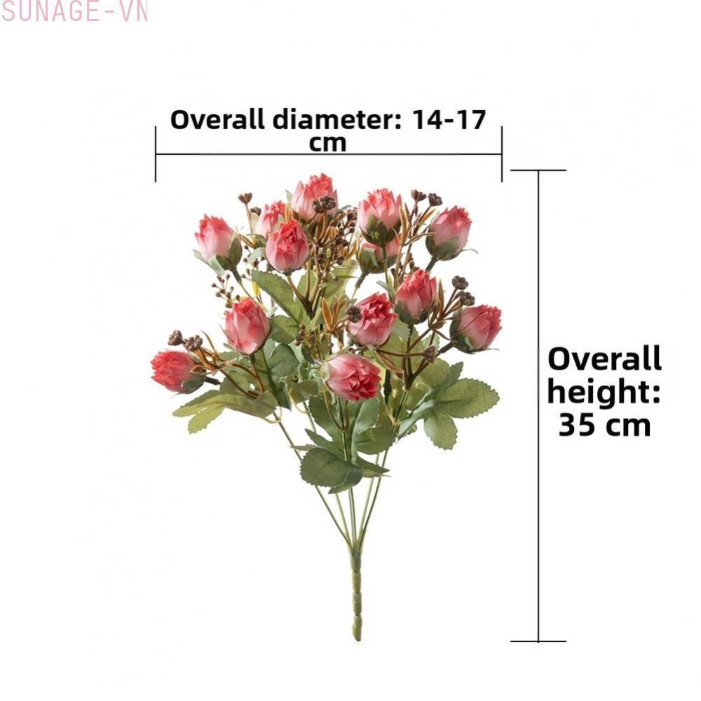 【SUNAGE】Artificial Bouquet Realistic Flower Detail Hand-arranged Stems For Weddings【HOT Fashion】