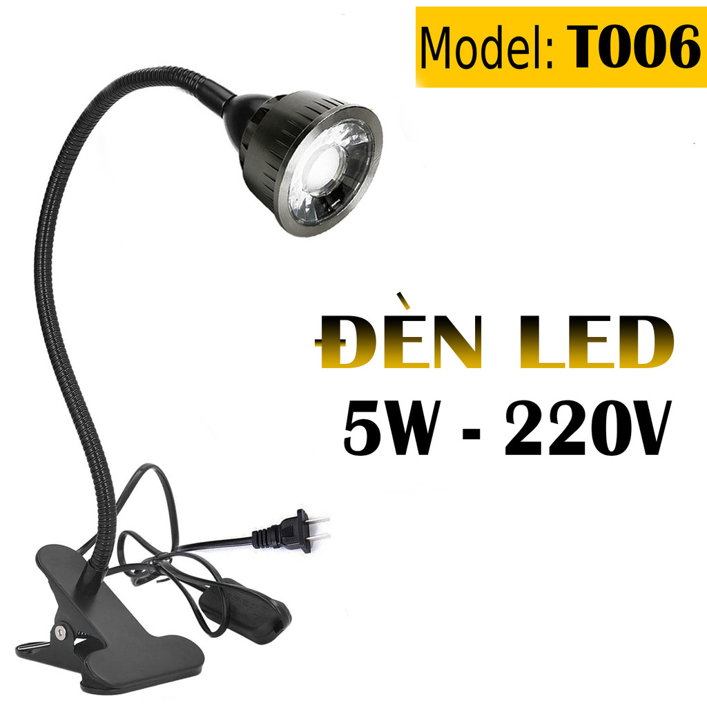 Đèn Đọc sách kẹp đầu giường BOFIT 5W-220V, Bóng Led chiếu rọi Soi tranh trang trí nhà hàng, Khách sạ