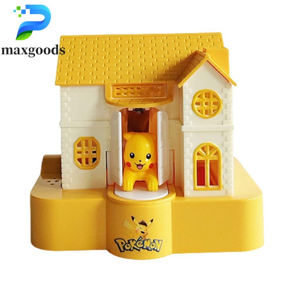 maxgoods MAXGOODS Hộp tiết kiệm nhà chó, Nhân vật hành động Hiệu ứng âm nhạc nhẹ Ngân hàng heo đất đ