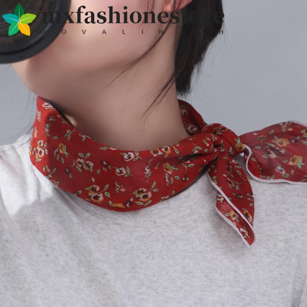 Khăn Lụa Nữ Choàng Cổ Style Retro Đơn Giản