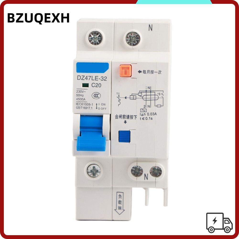 Bộ ngắt mạch BZUQEXH, Bộ ngắt mạch bảo vệ DZ47LE-32 230V, RCCB 16A / 20A / 32A 1P + N DZ47LE-32 1P +