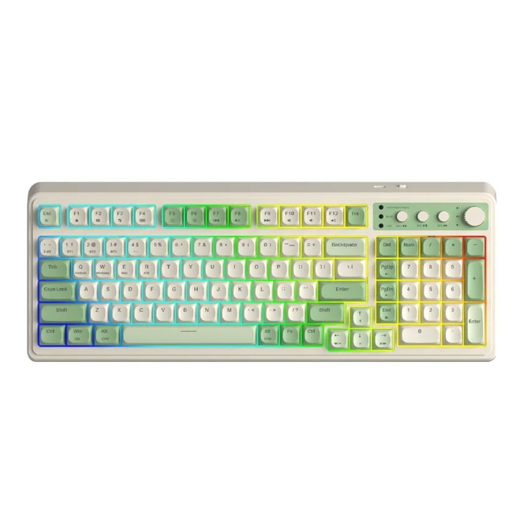 Bàn phím AULA S99 PRO ( Bàn phím giả cơ /3 mode) - Hàng chính hãng.