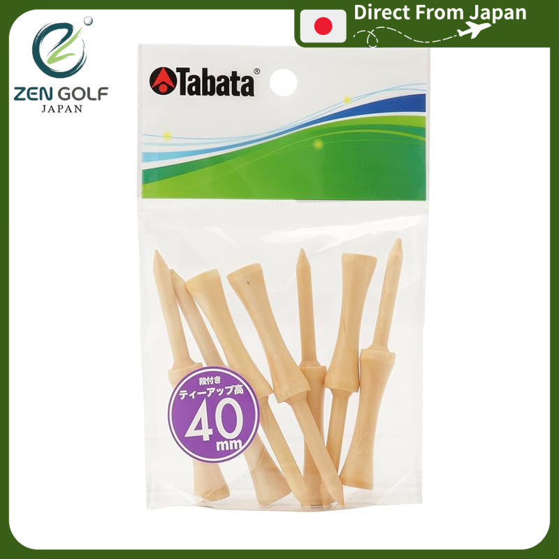 Tabata Golf Long Tees with Staging, 70mm, Pack of 25 and Pack of 8