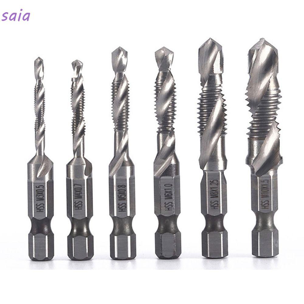 SAIA Hex Shank Dụng cụ cầm tay Hợp chất Tap Tap Drill Bits Dụng cụ khoan Shank Tap Drill Bits