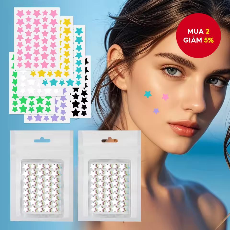 40 miếng dán mụn cho mặt, miếng dán mụn hydrocolloid che mụn và vết thâm, miếng dán nốt mụn, miếng d