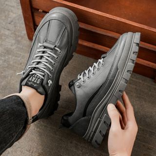 [Sản phẩm mới] Mũi tròn Phong cách mùa xuân thu Niche Siêu mềm co giãn thời trang hợp thời trang phù hợp với mọi phong cách thông thường Giày nam Giày da [Phong cách bán chạy]