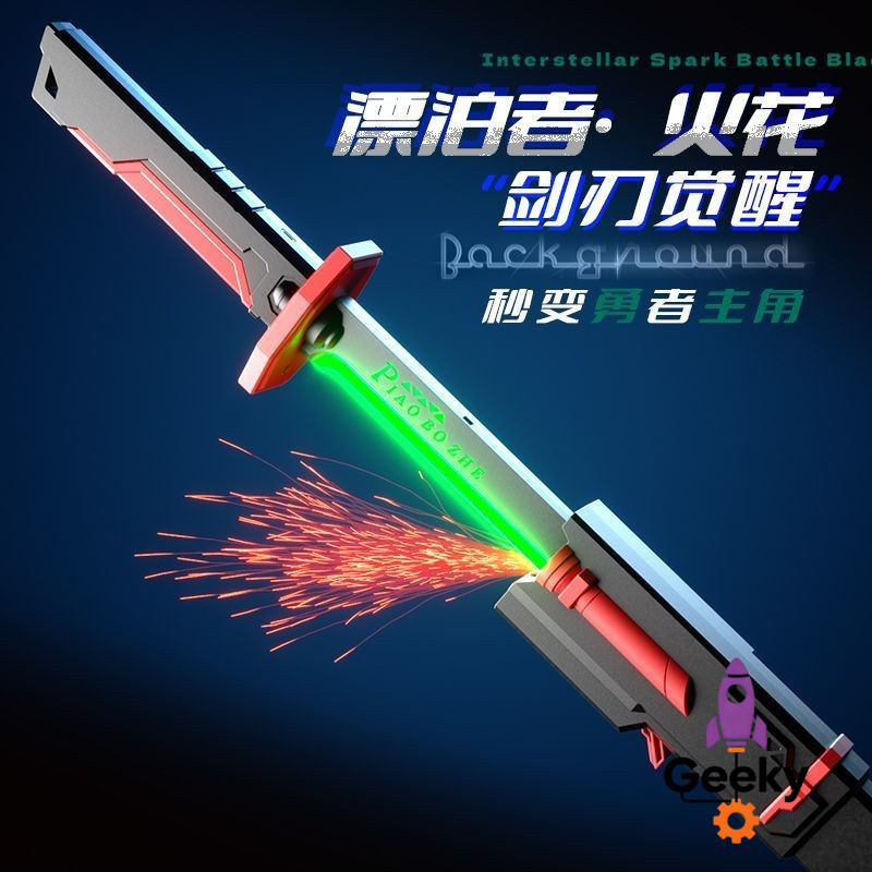 Ưu đãi đặc biệt trong thời gian có hạn Cool Colorful Streamer Vẽ Sword Spray Spark Lightsaber Childr