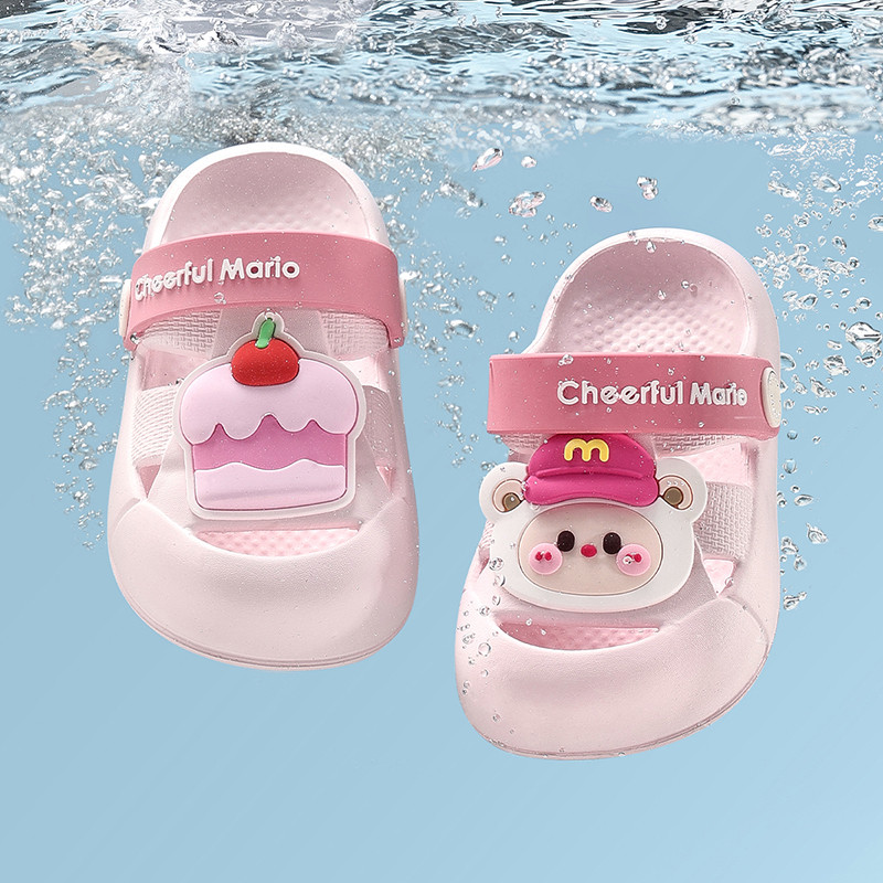 Máy Bay & Bánh Xăng đan Cho Bé Hoạt Hình Mùa Hè Dép Đi Biển Dép Chống Trơn Trượt Giày Nước