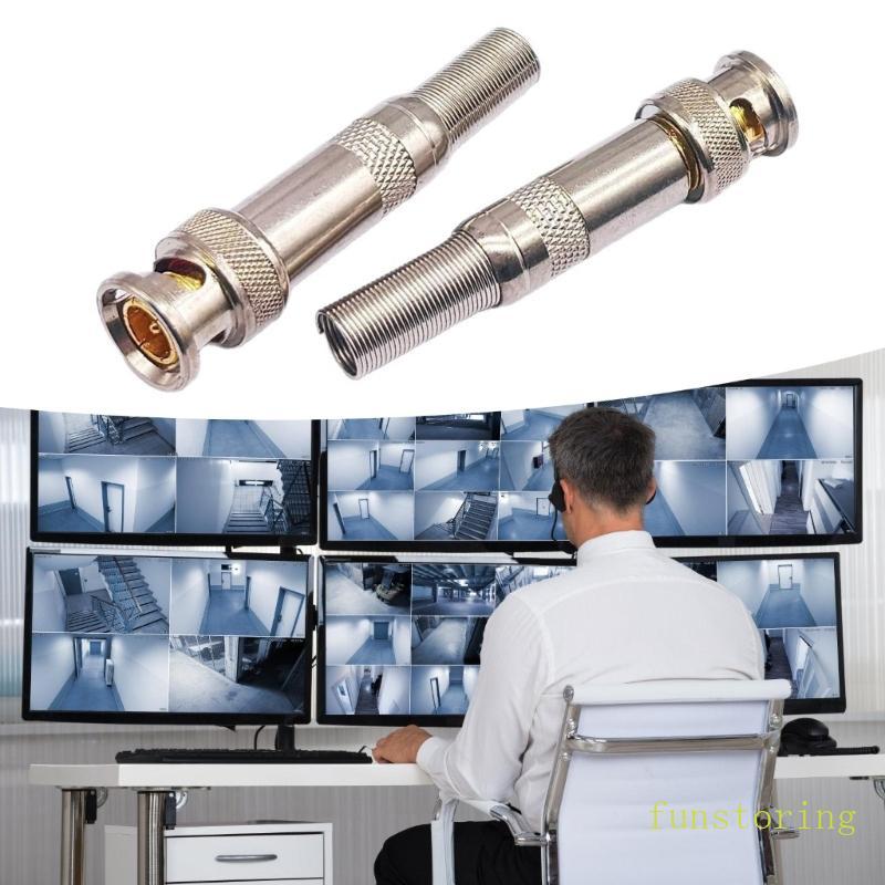 FUN BNC Phụ kiện dây giám sát an ninh BNC Phần cứng hàn BNC Máy ảnh nam