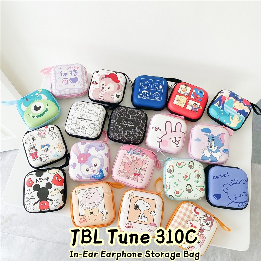 Dành cho tai nghe nhét tai JBL Tune 310C Phim hoạt hình sáng tạo Cáp dữ liệu Túi đựng tai nghe