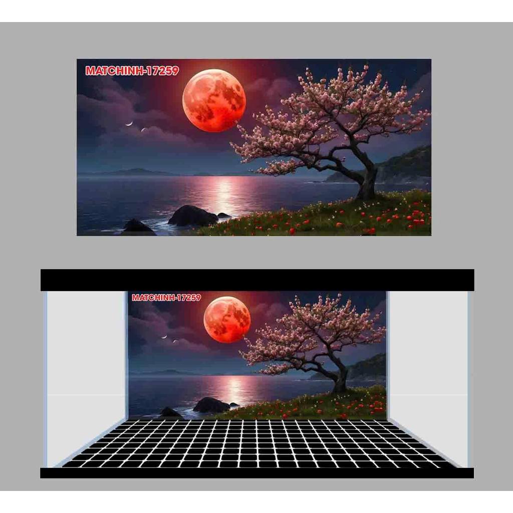 (BC27) TRANH 3D DÁN HỒ CÁ ( TRANH LƯNG ) _DECAL VIP_MT 27