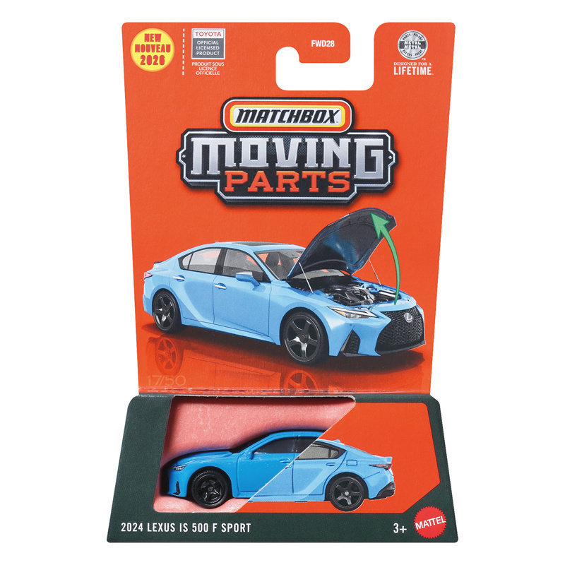 P Matchbox FWD28 Mở Cửa Xe LEXUS LEXUS IS500 Sedan Matchbox Hợp Kim Xe Mô Hình Quà Tặng