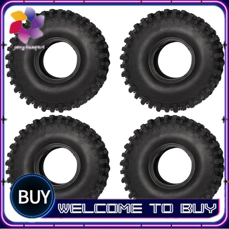4 120MM 1.9 Đá Cao Su Lốp Bánh Xe Lốp Cho 1 / 10 RC Rock Crawler SCX10 90046 AXI03007 TRX4 D90