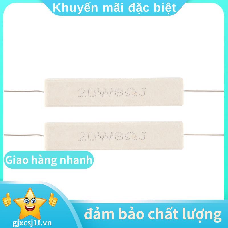 2 Chiếc Dây Vết Thương Xi Măng Gốm Điện Trở 8 Ohm 20W 5% .gjxcsj1fvn