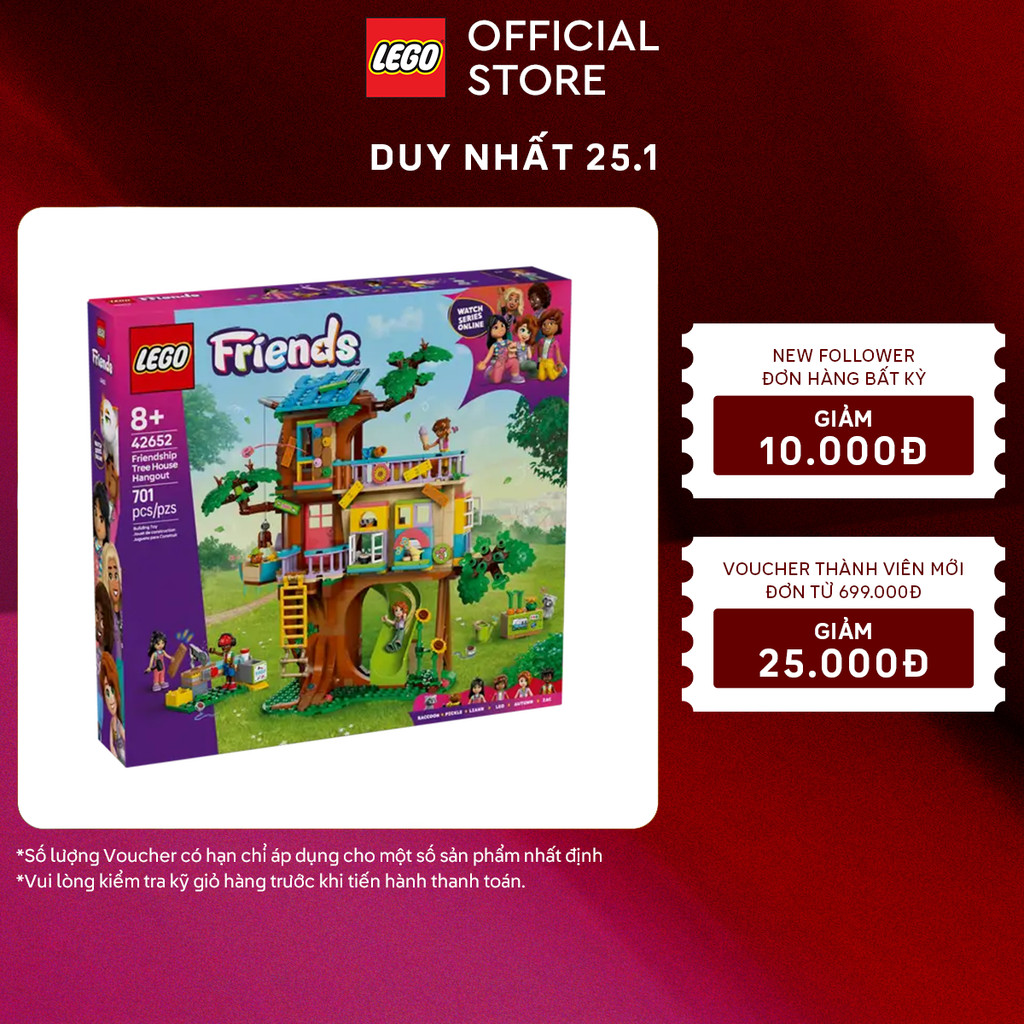 LEGO FRIENDS 42652 Đồ Chơi Lắp Ráp Ngôi Nhà Trên Cây Diệu Kỳ (701 chi tiết)