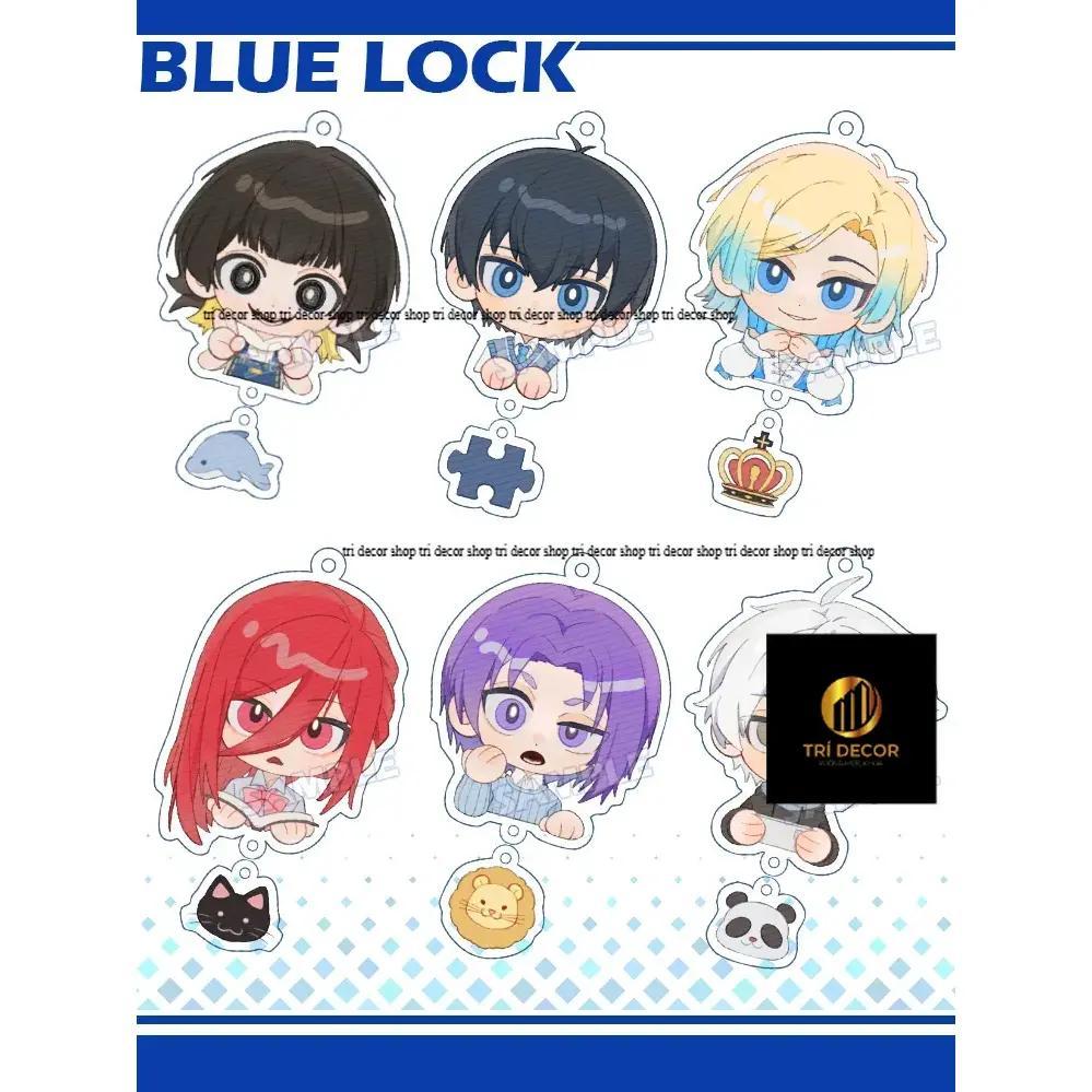 Anime BLUE LOCK Michael Kaiser Nagi Seishiro Cosplay Acrylic Keeychain Pendant Cartoon Keyring Bag C