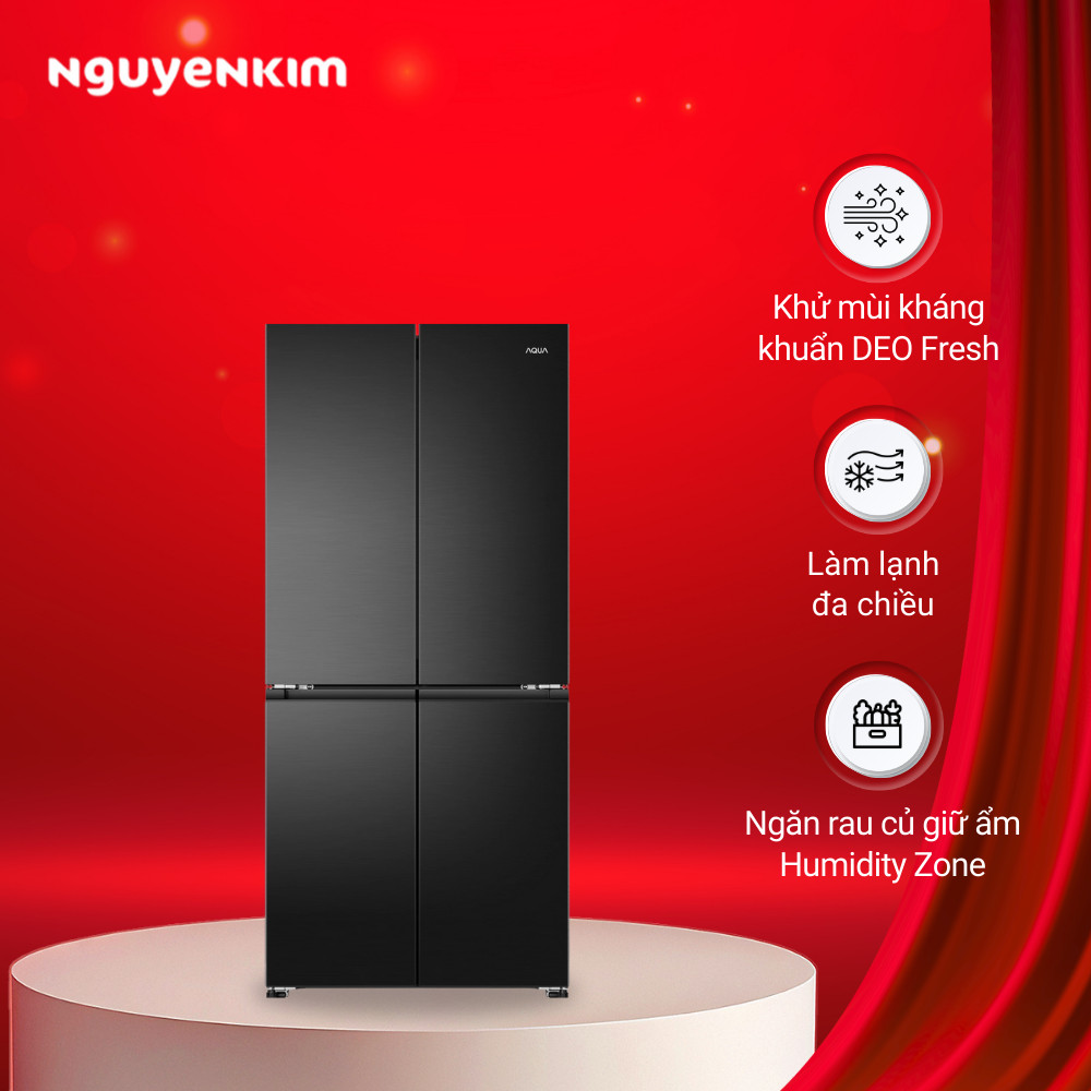 Tủ lạnh Aqua Inverter 506 lít AQR-M570XA(FS)