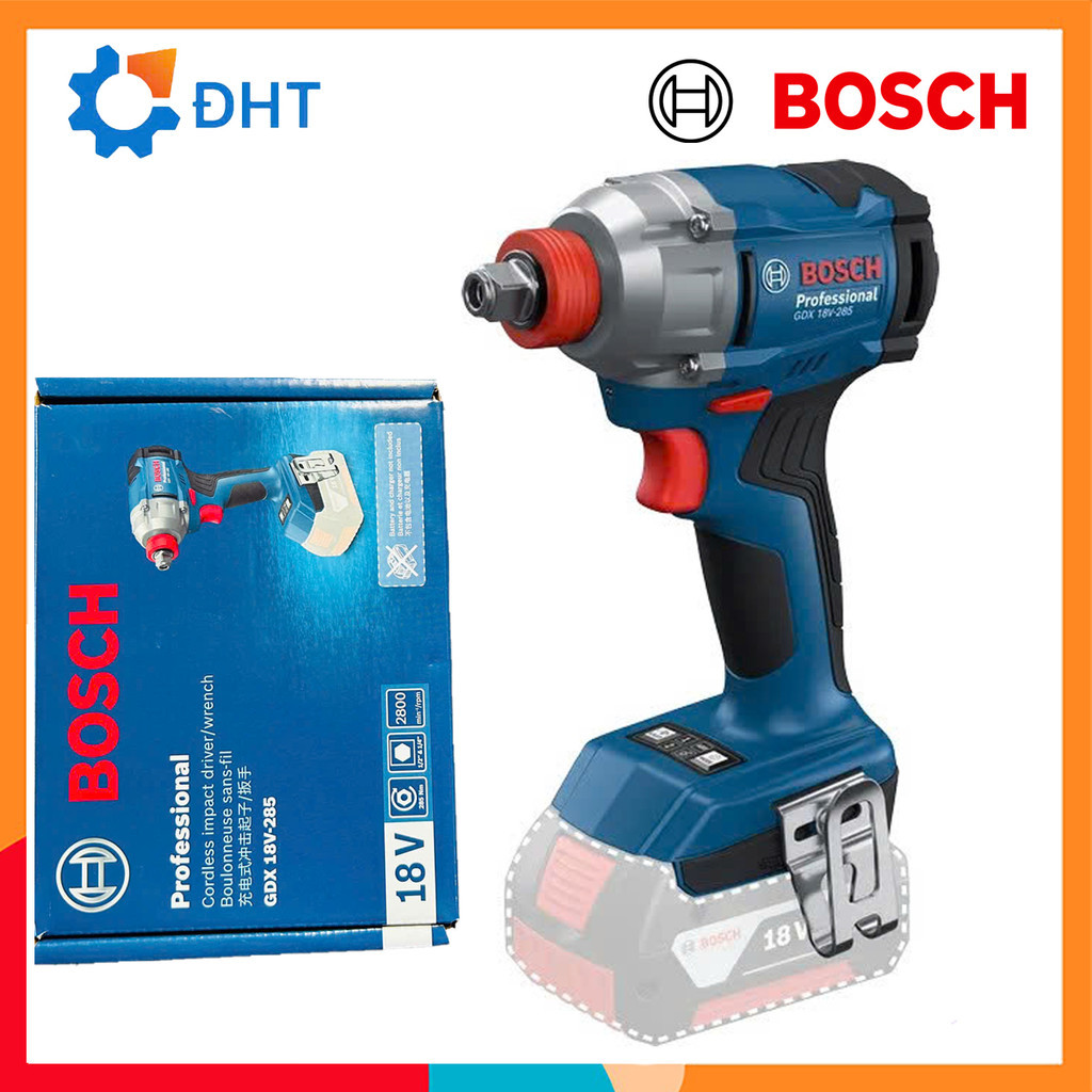 Máy siết Bulong ốc vít dùng pin Bosch GDX 18V-285 (SOLO) 06019N21L0 động cơ không chổi than