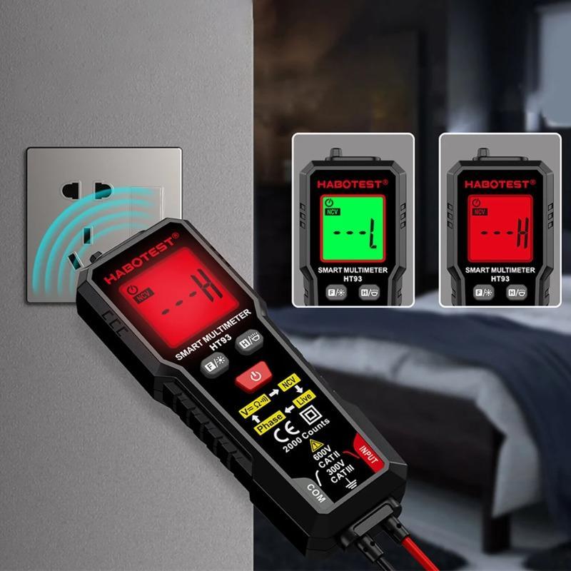 Đồng Hồ Vạn Năng HT93 Kỹ Thuật Số TRMS 2000 Đếm Đo Điện Áp AC/DC NCV Kiểm Tra Dây Dẫn
