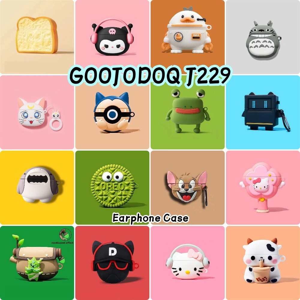 Dành Cho GOOJODOQ J229 Ốp Lưng Sáng Tạo Hoạt Hình Silicon Mềm Vỏ Tai Nghe NO.6