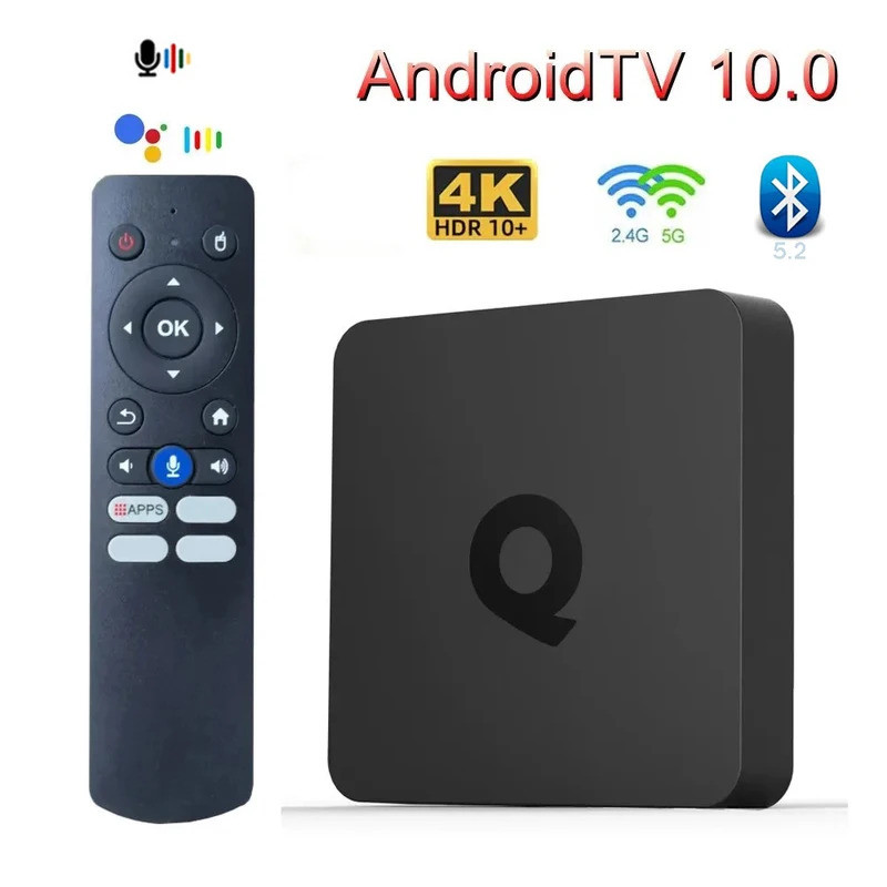 Q1 Smart TV Box Allwinner H313 2GB 16GB Android 10 Hỗ trợ Điều khiển từ xa bằng giọng nói 4G 5G Dual