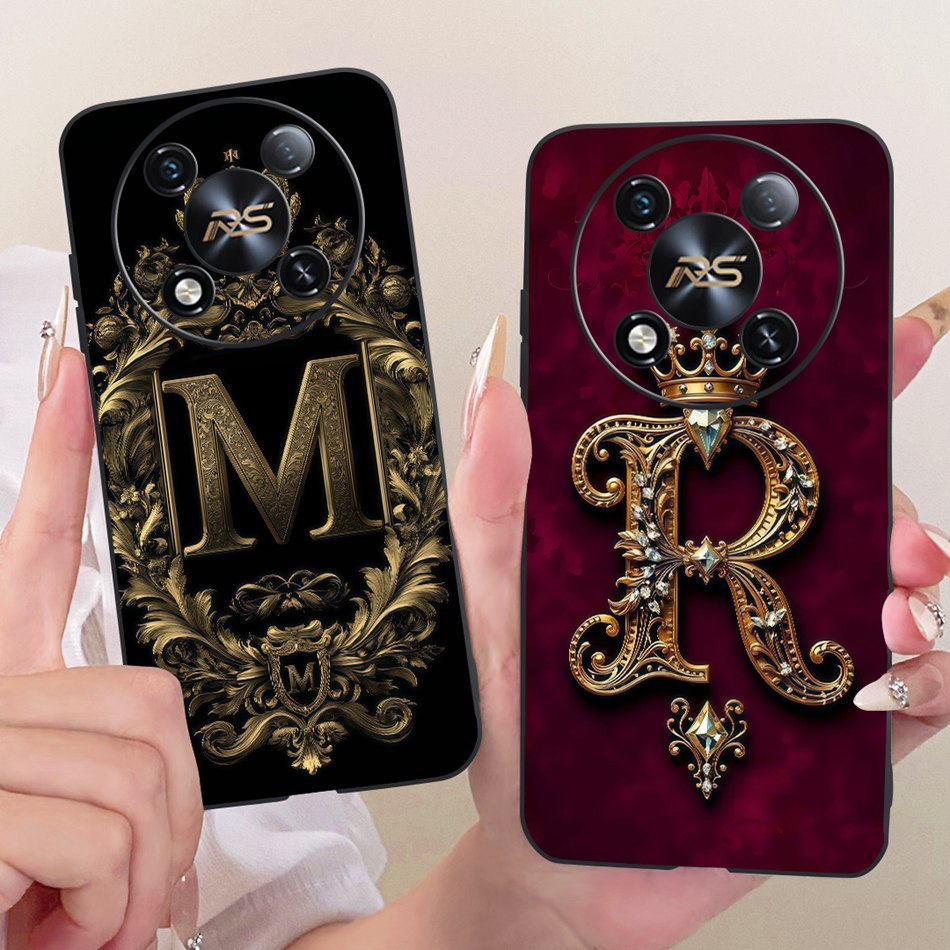 Cho Itel RS4 Vương Miện Thời Trang Ban Đầu Chữ Cặp Đôi Ốp Lưng Điện Thoại Itel RS4 S666LN Silicon Mề