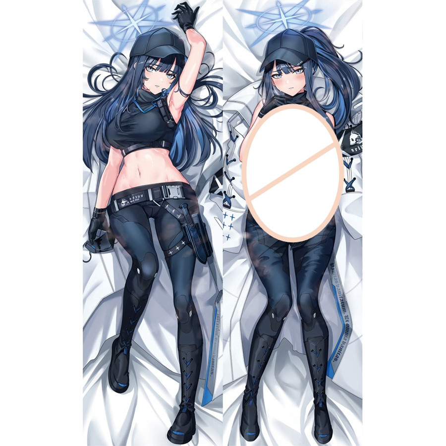 Jomae Saori Waifu Dakimakura Cover Anime Blue Girl Body Pillow Case