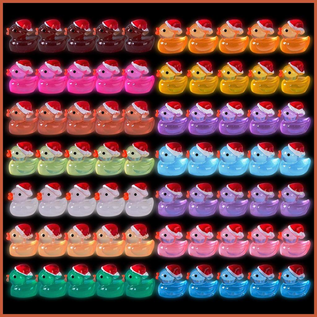 Vịt Dạ Quang Mini Phát Sáng Nhựa Mini Vịt Nhân Vật Di Động Và Bền Đẹp Phát Sáng Vịt Nhựa Mini laminm