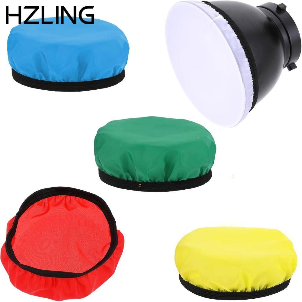 Bộ lọc vải HZLING, Tất khuếch tán ánh sáng mềm Nylon 7 "180mm, Vải khuếch tán màu trắng tiêu chuẩn