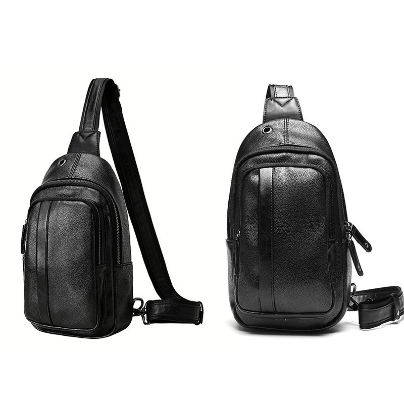 FE2 Nam Túi Đeo Túi Da Tin Nhắn Túi Đeo Vai Thời Trang Beg