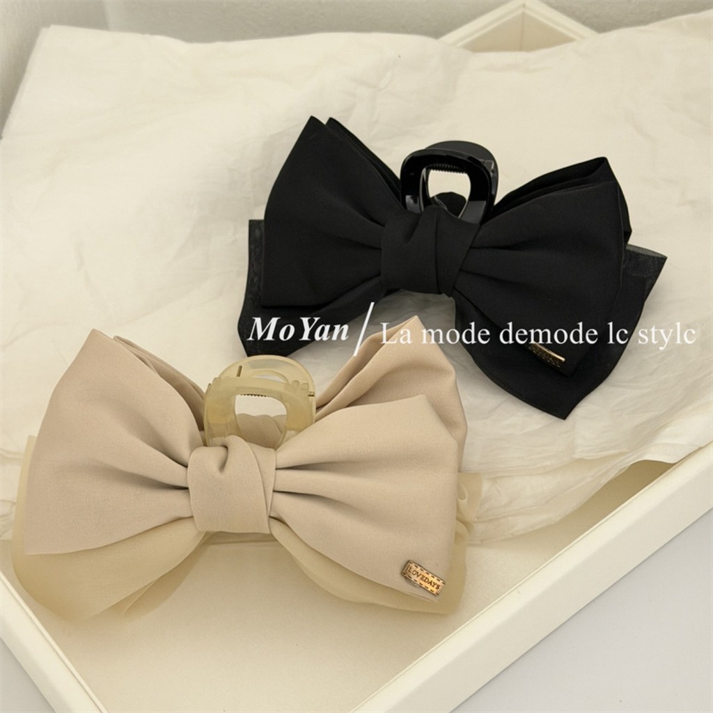 Kẹp Tóc Nữ 2026 - Kiểu Lưng Đầu Nơ Đĩa Cá Mập