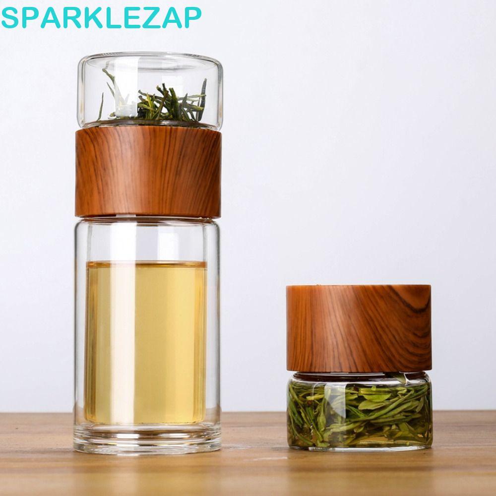 SPARKLEZAP Bình Hút Chân Không Tách Nước Trà 200ml Cách Nhiệt Chống Rò Rỉ Đôi Tường Sáng Tạo Tumbler