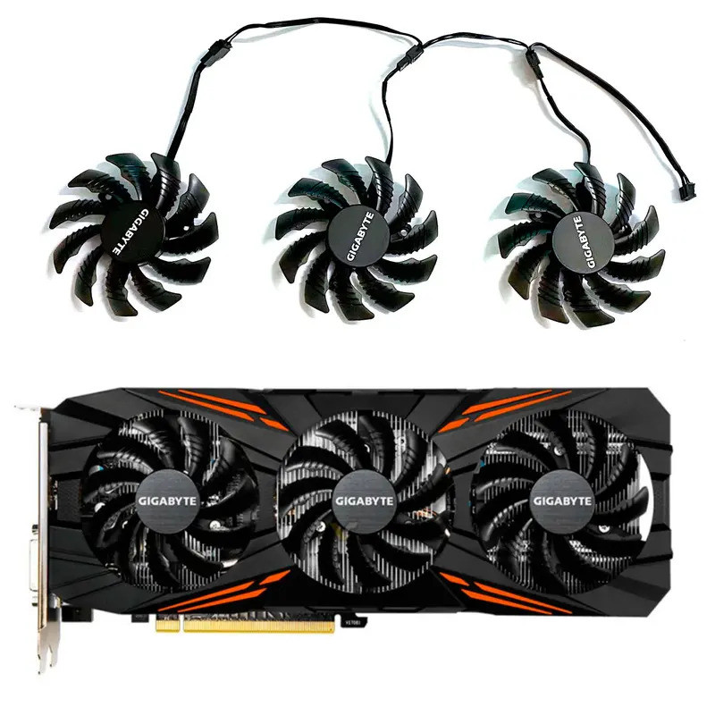 Mới Cho GIGABYTE GeForce P104-100 GTX1060 1070 1070ti 1080 1080ti G1 GAMING Card Đồ Họa Thay Thế Quạ