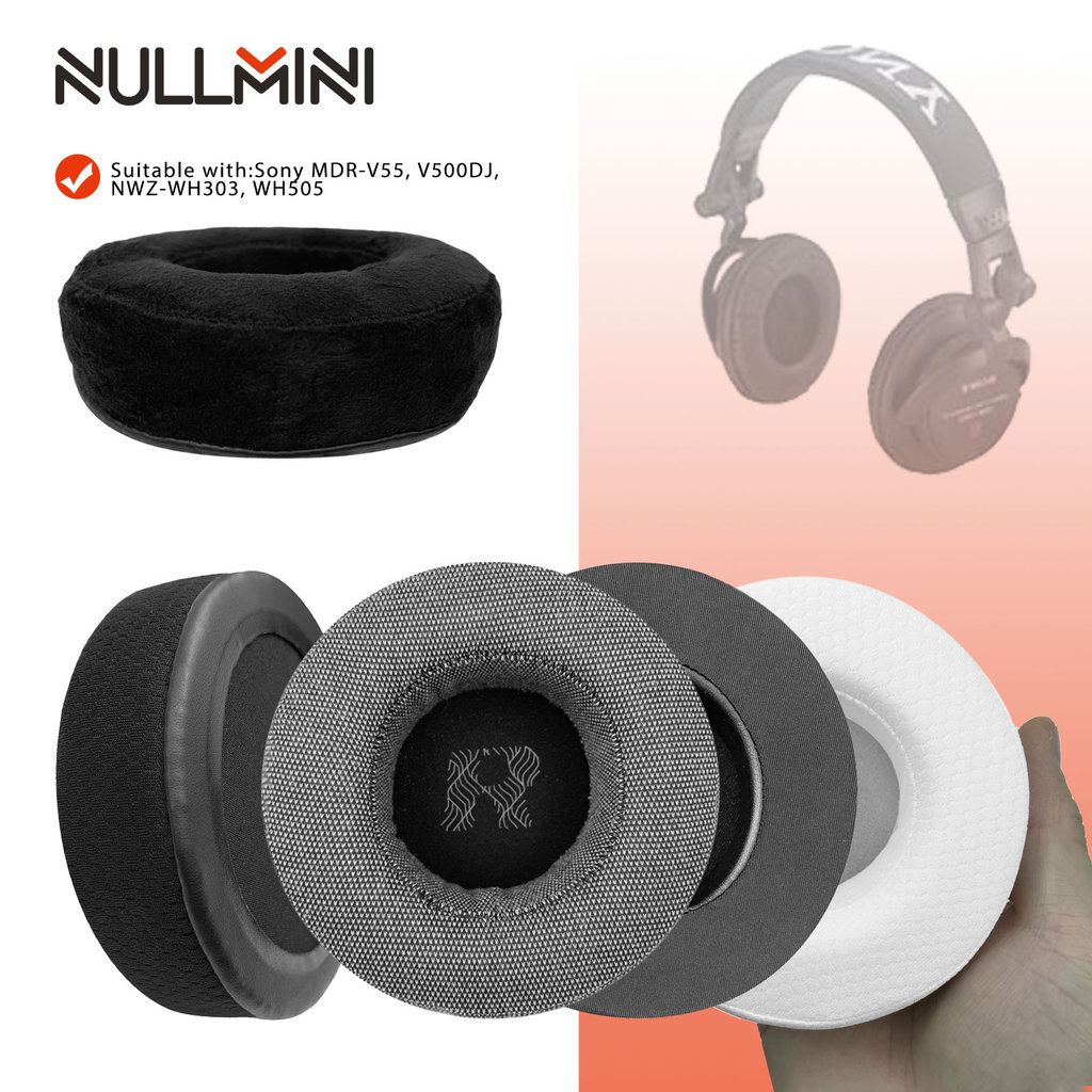 Miếng đệm tai nghe thay thế NullMini cho Sony MDR-V55, V500DJ, NWZ-WH303, WH505 Tai nghe Đệm tai Ear