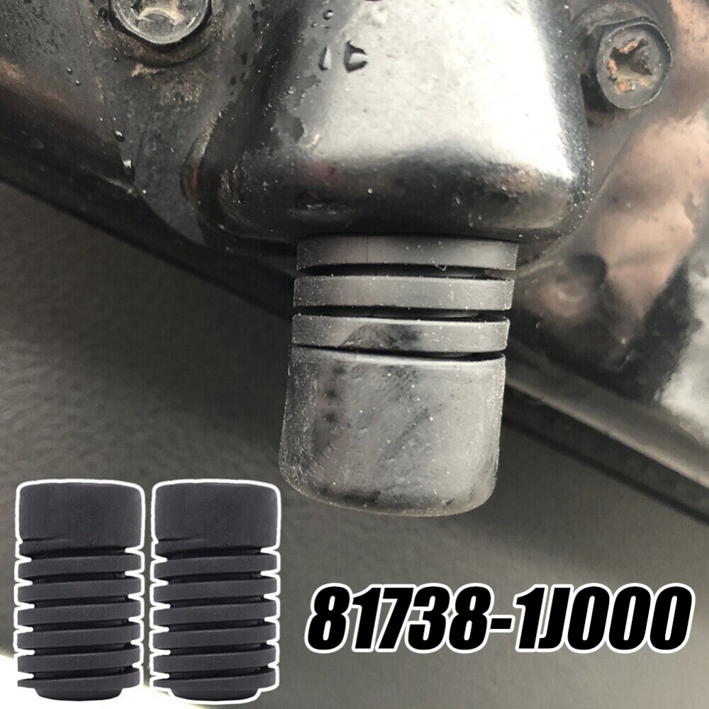 Đệm Cản 2 Chiếc 81738-1J000 Đen Đệm Đệm Hood Đuôi Phần