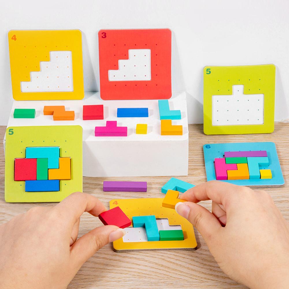 Đồ Chơi Giáo Dục 3d Tetris Ghép Hình Đẩy Nhanh 2 Brain Game Teaser Player Khối Đồ Chơi O4h5