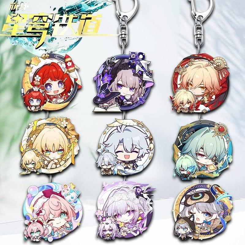 Otakumart - Honkai Star Rail Keychain HSR Amphoreus Penacony Phainon Acheron Firefly Cyrene