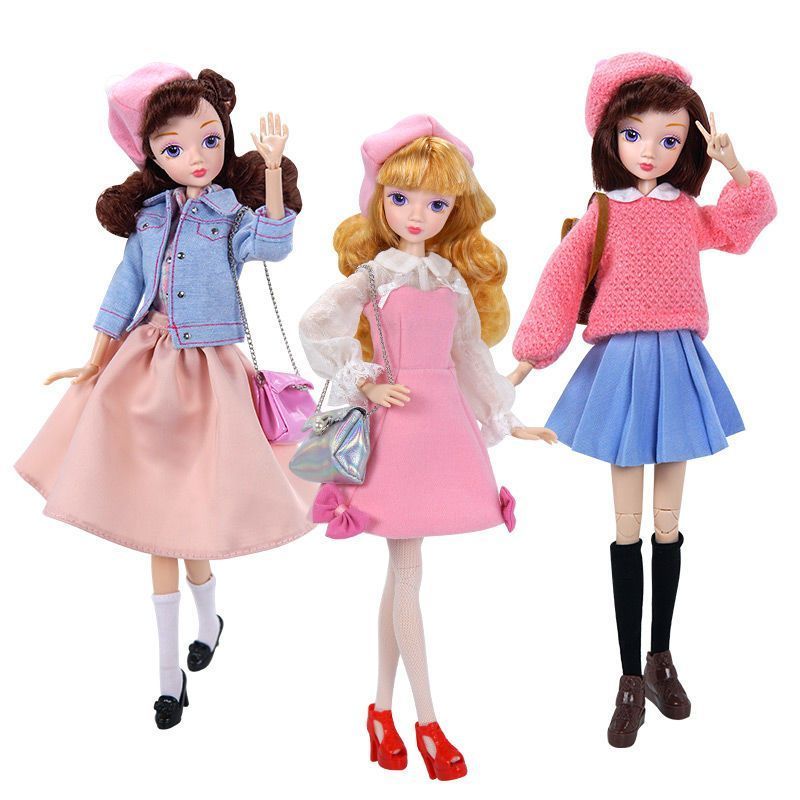 Kerr Doll Beret Barbie Dress Up Xinyi Vải Nhỏ OB BJD Ye Luoli Búp Bê Cô Gái Đồ Chơi Quà Tặng