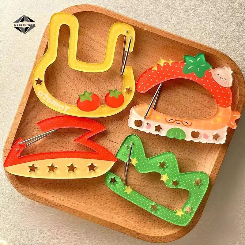 Móc Khóa Carton Acrylic Dễ Thương, Face Chain và Trang Trí Túi - Màu Xanh