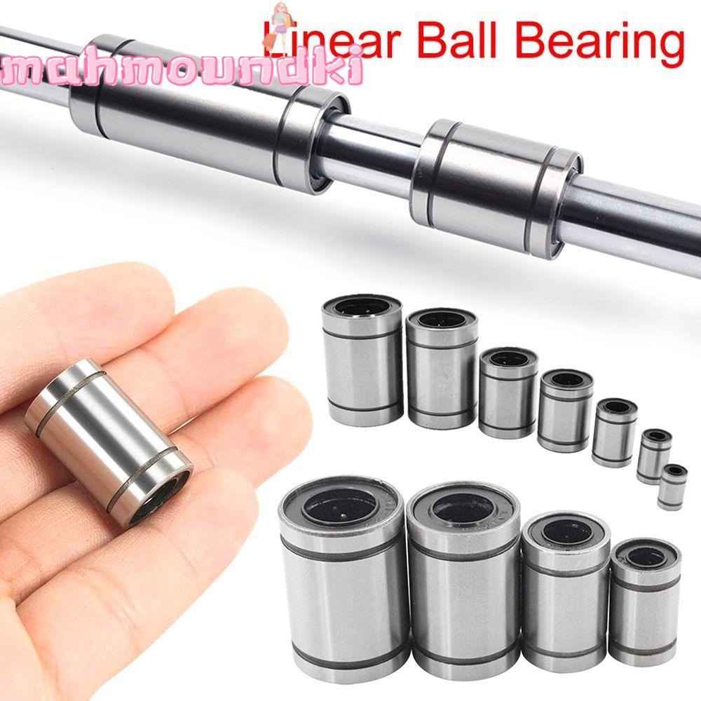 MAHMOUNDKI Thép Bushing Mạ Niken cho máy in Thanh Trục LM3UU LM4UU LM5U LM6UU