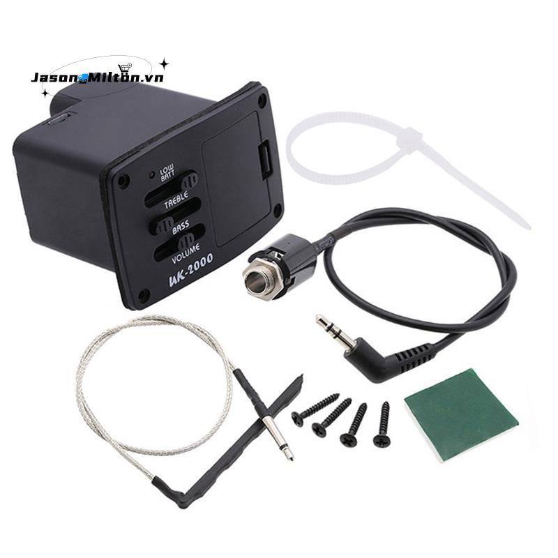Xe Bán Tải UK-2000 Ukulele Mini Guitar Pickup 2 Ban Nhạc UK2000 EQ Equalizer Hệ Thống Cho Đàn Ukulel