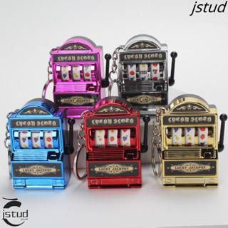 LYXOR Khe Cắm Máy Móc Chìa Khóa, Mini Vui Nhộn May Mắn Jackpot Móc Khóa, Sáng Tạo An Toàn Nhiều Màu Nhựa Khe Cắm Trái Cây Máy Móc Khóa Quà Tặng Mặt Dây Chuyền