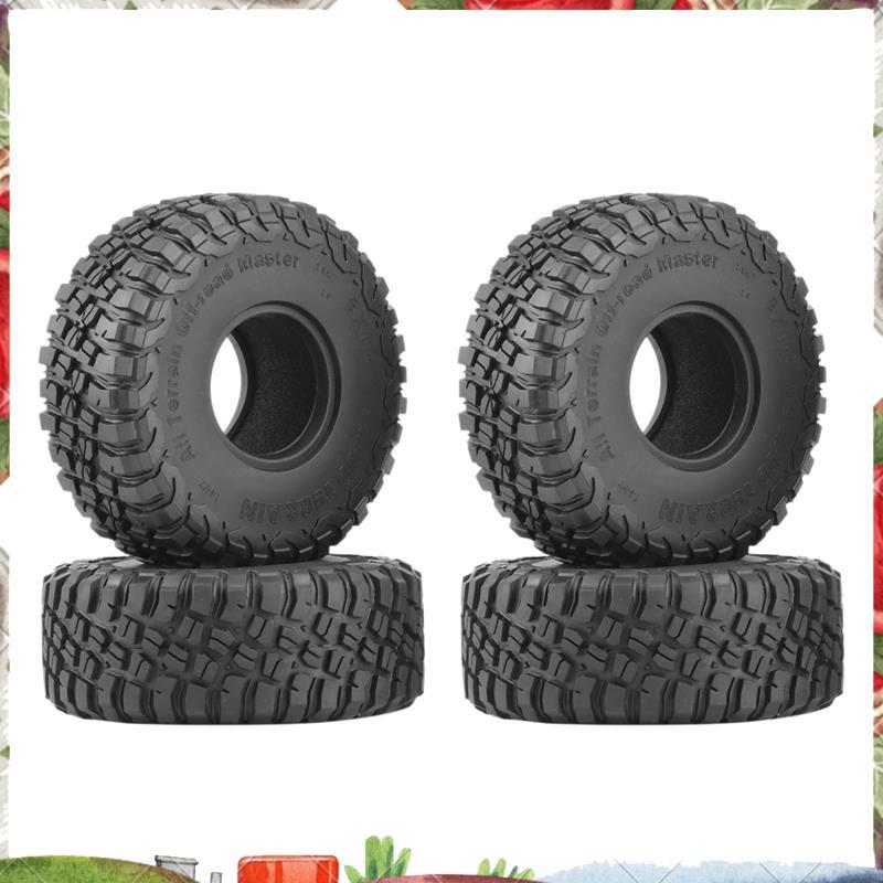 4 120MM 1.9 Lốp Cao Su Lốp Bánh Xe Cho 1 / 10 RC Xe Bánh Xích SCX10 90046 AXI03007 TRX4 D90 CC01